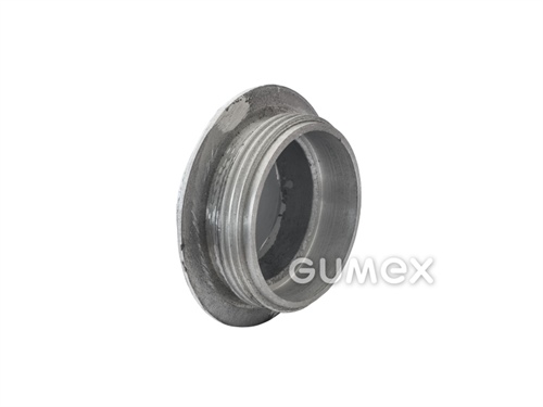 Fekální víčko do šroubovací savicové spojky, A110, vnější závit RD 130x1/4", opracovaný odlitek, hliník